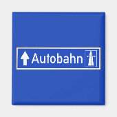 Aimant Autoroute, Traffic Sign, Germany (Devant)