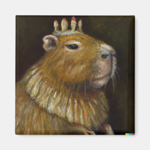 Aimant Autre Portrait de Capybara drôle