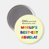 Aimant Autrement connu comme cadeaux de Meilleur-est (Recto/Verso)