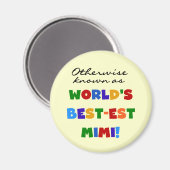 Aimant Autrement connu en tant que cadeaux Meilleur-est M (Recto/Verso)