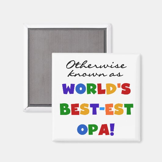 Aimant Autres T-shirts et cadeaux Opa (Recto/Verso)