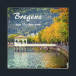 Aimant Autriche Bregenz am Bodensee dans le souvenir d'au<br><div class="desc">Photo de la promenade du lac de Bregenz au lac de Constance à Vorarlberg en Autriche.</div>