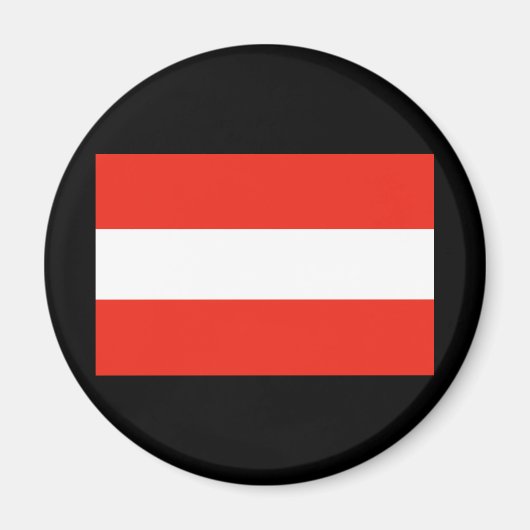 Aimant Autriche - Drapeau / Österreich - Flagge (Devant)