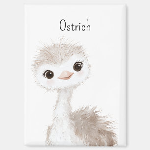 Aimant Autruche Animale Mignonne Douce