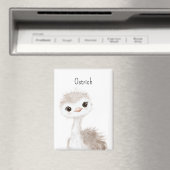 Aimant Autruche Animale Mignonne Douce (In Situ (Lave-vaisselle))