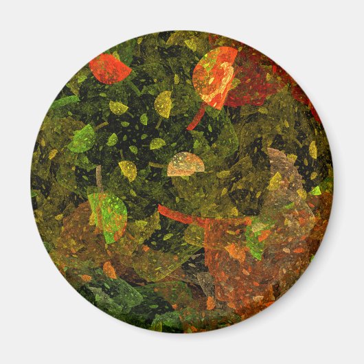 Aimant Autumn colorful decorative design (Devant)