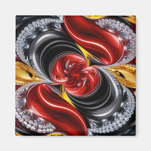 Aimant aux couleurs allemandes Design (Devant)