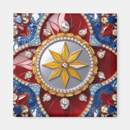 Aimant aux couleurs colombiennes (Devant)