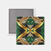 Aimant aux couleurs jamaïcaines (Recto/Verso)