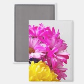 Aimant aux fleurs roses et jaunes - Les Dabs de Ma (Recto/Verso)