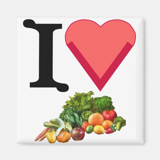 Aimant aux légumes et aux fruits (Devant)
