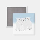 Aimant aux ours polaires (Recto/Verso)