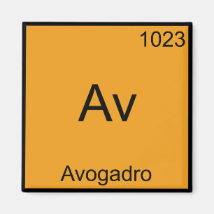 Aimant Av - Avogadro Drôle Élément Tee Symbole Chimie