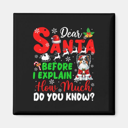 Aimant Avant D'Expliquer Combien Vous Connaissez Xmas Pap (Devant)