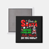 Aimant Avant D'Expliquer Combien Vous Connaissez Xmas Pit (Recto/Verso)