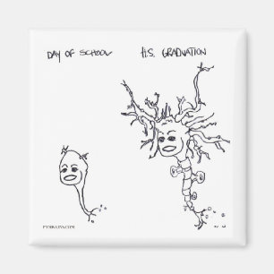 Aimant Avant et après : Premier jour de l'école à l'ob