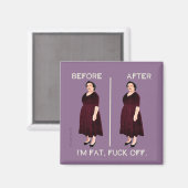 Aimant Avant et après, toujours beau (Recto/Verso)