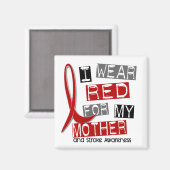 AIMANT AVC JE PORTE ROUGE POUR MA MÈRE 37 (Recto/Verso)