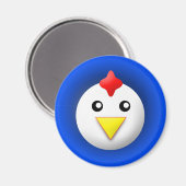 aimant avec animal : poulet (Recto/Verso)