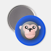 aimant avec animal : singe (Recto/Verso)
