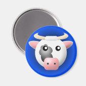 aimant avec animal : vache (Recto/Verso)