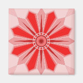 Aimant avec art créatif de la fleur (Devant)