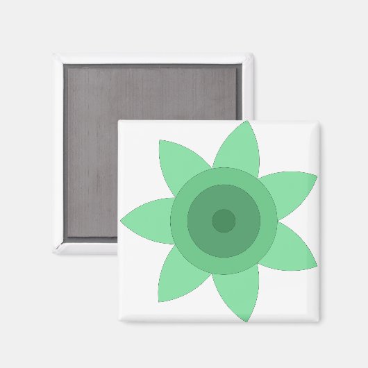 Aimant avec art créatif de la fleur (Recto/Verso)