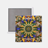 Aimant avec Brésil Couleurs Design (Recto/Verso)