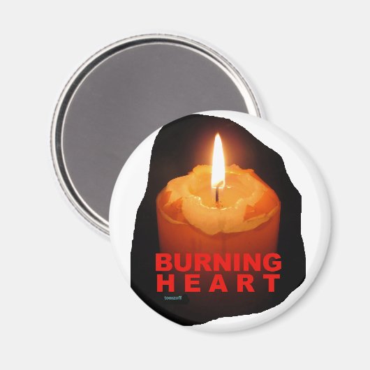 AIMANT AVEC BURNING HEART (Recto/Verso)