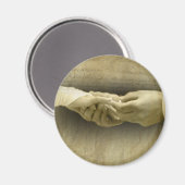 Aimant Avec cette bague, Romantique mariage vintage amour (Recto/Verso)