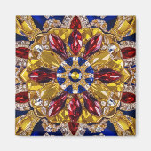 Aimant avec Colombie Couleurs Design (Devant)