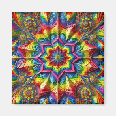 Aimant avec couleur LGBTQ Design (Devant)