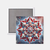 Aimant avec des couleurs norvégiennes Design (Recto/Verso)