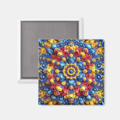 Aimant avec des couleurs roumaines Design (Recto/Verso)