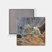 Aimant avec des lézards curieux (Recto/Verso)