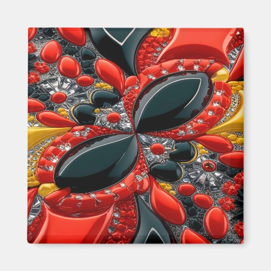 Aimant avec design couleur Allemagne (Devant)