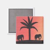 Aimant avec design éléphant (Recto/Verso)