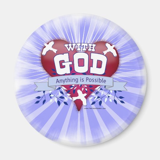 Aimant Avec Dieu tout est possible (Devant)