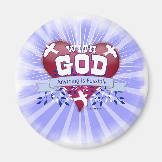 Aimant Avec Dieu tout est possible (Devant)