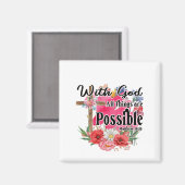 Aimant Avec Dieu Toutes Les Choses Sont Possibles Bible C (Recto/Verso)