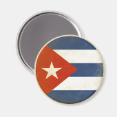 Aimant avec Distressed Vintage de Cuba (Recto/Verso)
