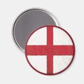 Aimant avec drapeau anglais dans le style sale (Recto/Verso)