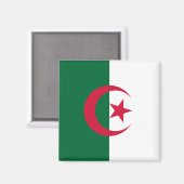 Aimant avec Drapeau d'Algérie (Recto/Verso)