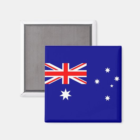 Aimant avec drapeau d'Australie (Recto/Verso)