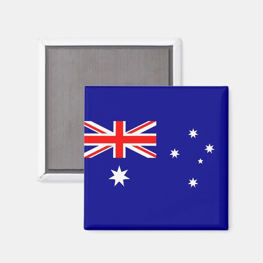 Aimant avec drapeau d'Australie (Recto/Verso)