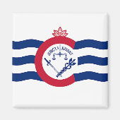 Aimant avec Drapeau de Cincinnati, Ohio, USA (Devant)