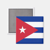 Aimant avec drapeau de Cuba (Recto/Verso)