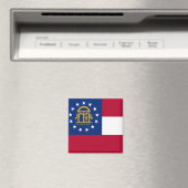 Aimant avec Drapeau de Géorgie Etat - USA (In Situ (Lave-vaisselle))