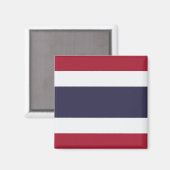 Aimant avec drapeau de la Thaïlande (Recto/Verso)
