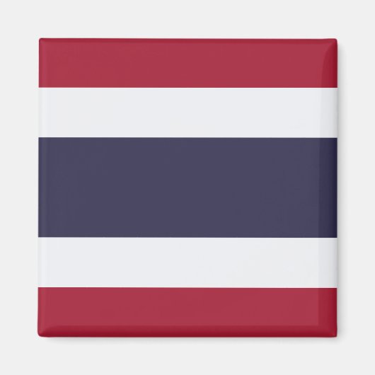 Aimant avec drapeau de la Thaïlande (Devant)